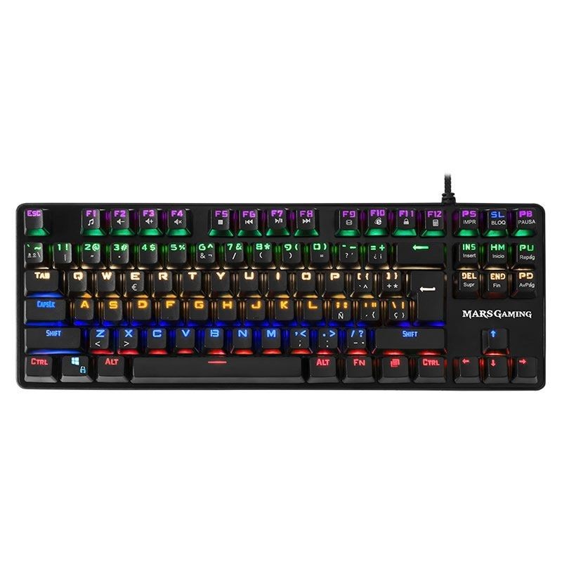 Teclado Mini Mars Gaming MKXTKLRES Mecanico Outemu Sq Rojo RGB