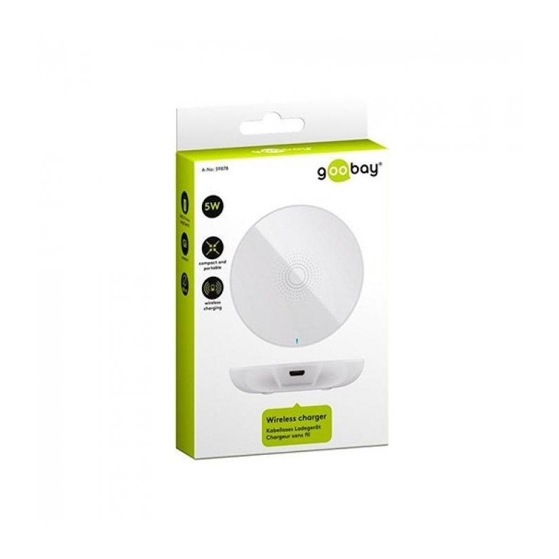 Cargador Inalambrico QI Goobay 3V/5V/9V HV-H314