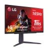 Monitor LG gaming 27GR75Q, 27", QHD, 1 ms, 165 Hz, HDMI x2, DisplayPort 1.4, Negro