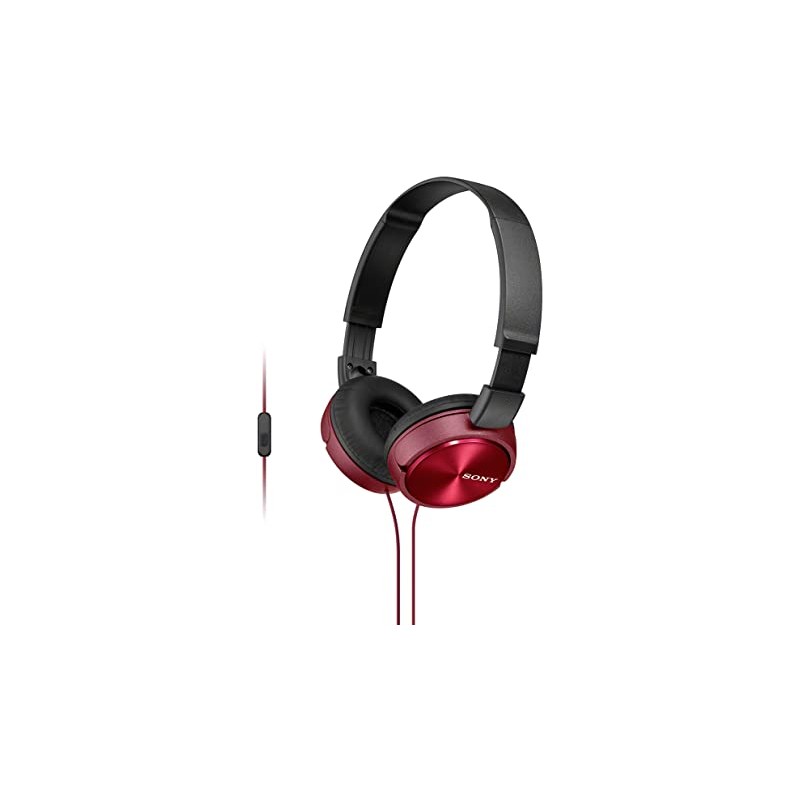 Auricular Sony MDR-ZX310AP Con Microfono Rojo