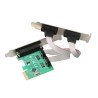 Tarjeta PCI-E 2 Serie 1 Puerto Paralelo 