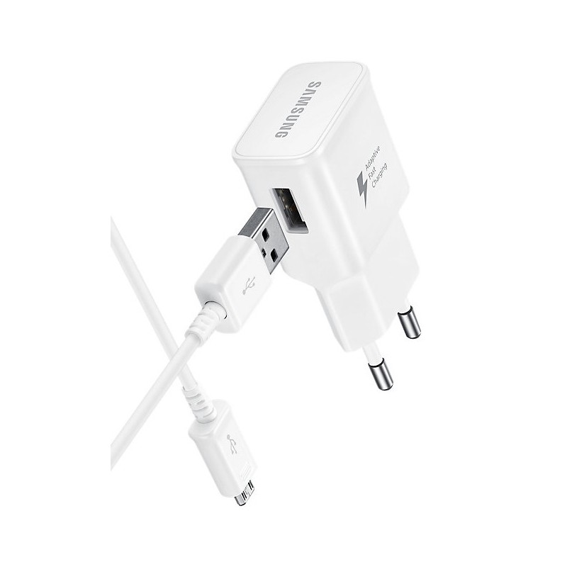 Cargador Original Samsung ETA-S90EWE Carga rapida + Micro Usb ECB-DU4WE