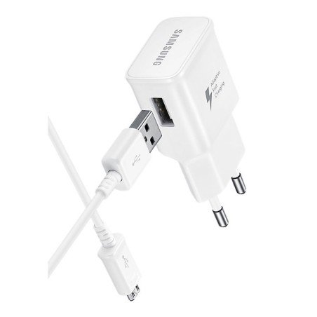 Cargador Original Samsung ETA-S90EWE Carga rapida + Micro Usb ECB-DU4WE 1,5M