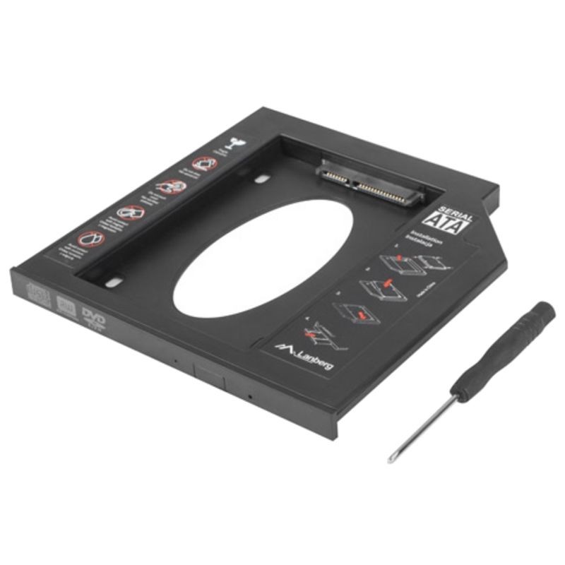 Adaptador Para Portátil Lanberg Para Sustituir Dvd Slim Por Hd/ssd De 2.5'/6.35cm