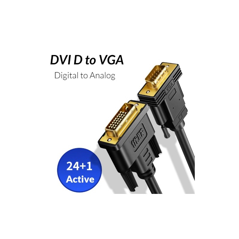 Cable DVI-D 24+1 a Vga 1M Activo