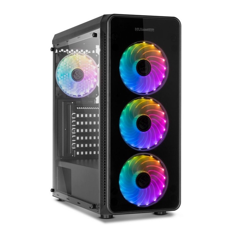 Caja Nox Hummer TGM USB 3.0 Cristal Templado