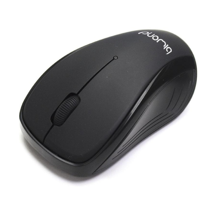 Raton Optico Inalambrico Biwond USB Negro