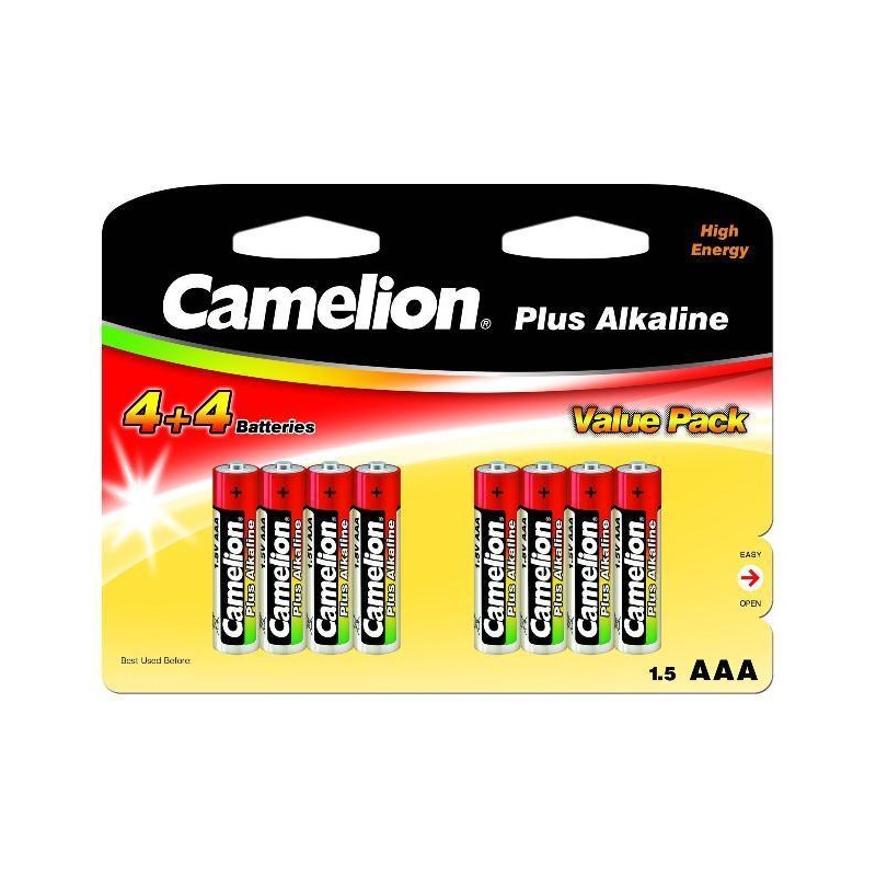 Pila Alcaline Camelion LR3 AAA 8U.