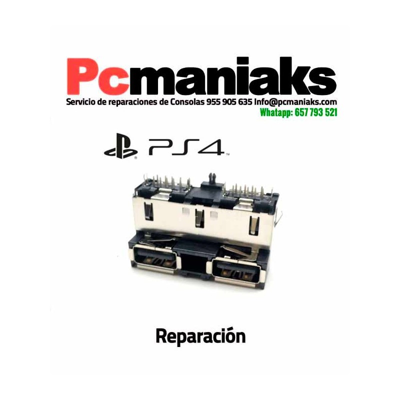 Reparacion Playstation 4 Cambio de conectores USB