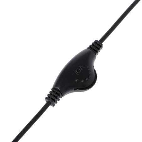 Cable Jack Audio Stereo con Regulador de Volumen macho hembra 1m