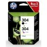 Tinta Original HP Pack 304 Color y Negro