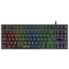 Teclado Mini Mars Gaming MKTKLES RED RGB