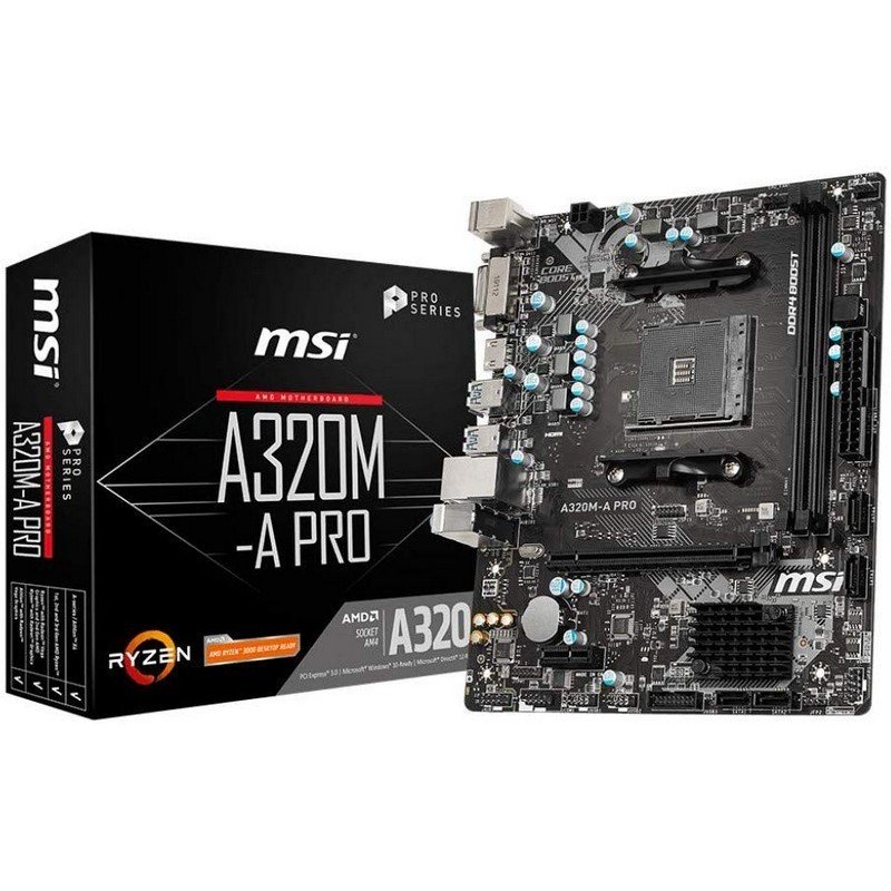 Placa Base AM4 MSI A320M-A PRO 