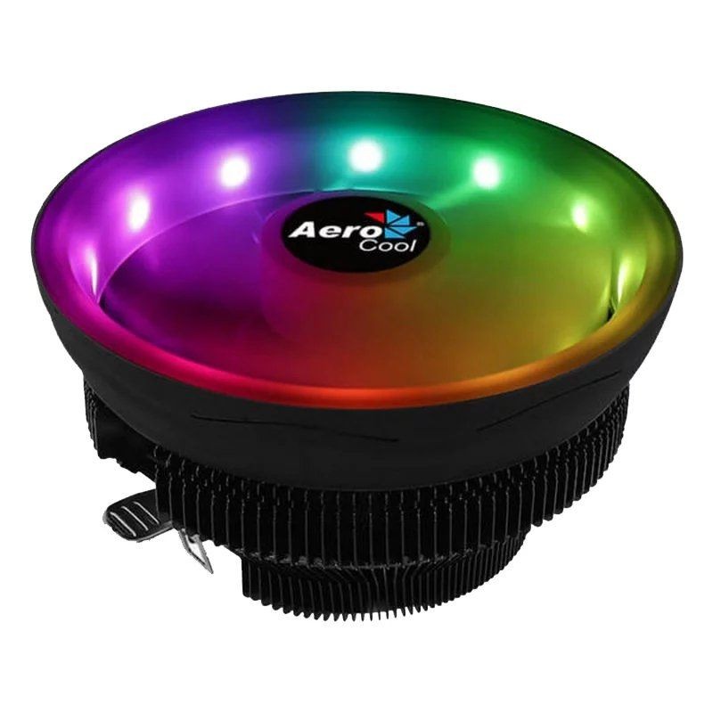 Refrigerador Aerocool Coreplus Aluminio Ventilador 12cm Anillo Led Rgb Amd Intel