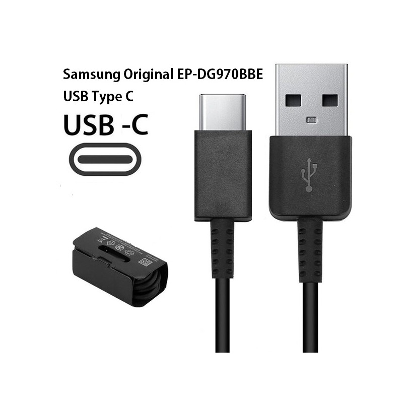 Cable USB Samsung Original EP-DG970BBE USB Type C Negro