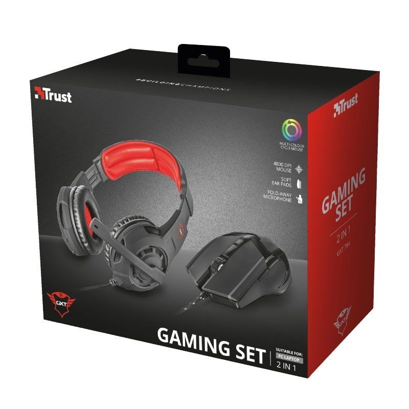 Kit Trust Combo Gaming GXT784 Raton + Auriculares 