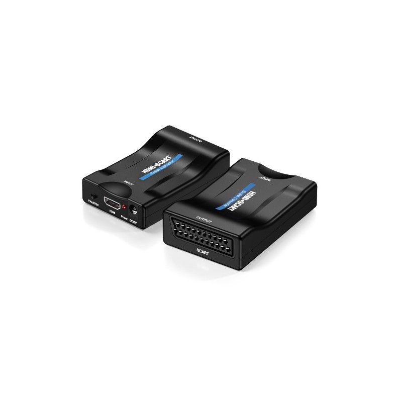 Adaptador Scart/Euroconector a HDMI Con Alimentación 