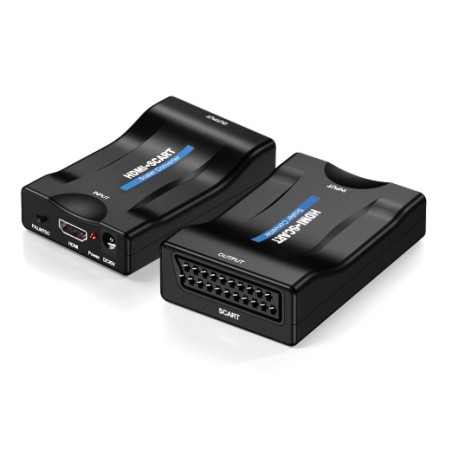 Adaptador Scart/Euroconector a HDMI Con Alimentación 