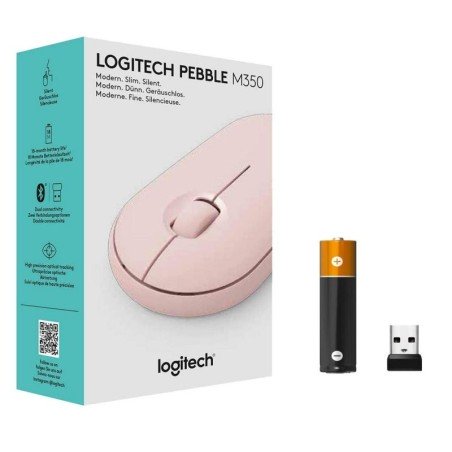Raton Logitech M350 Rosa