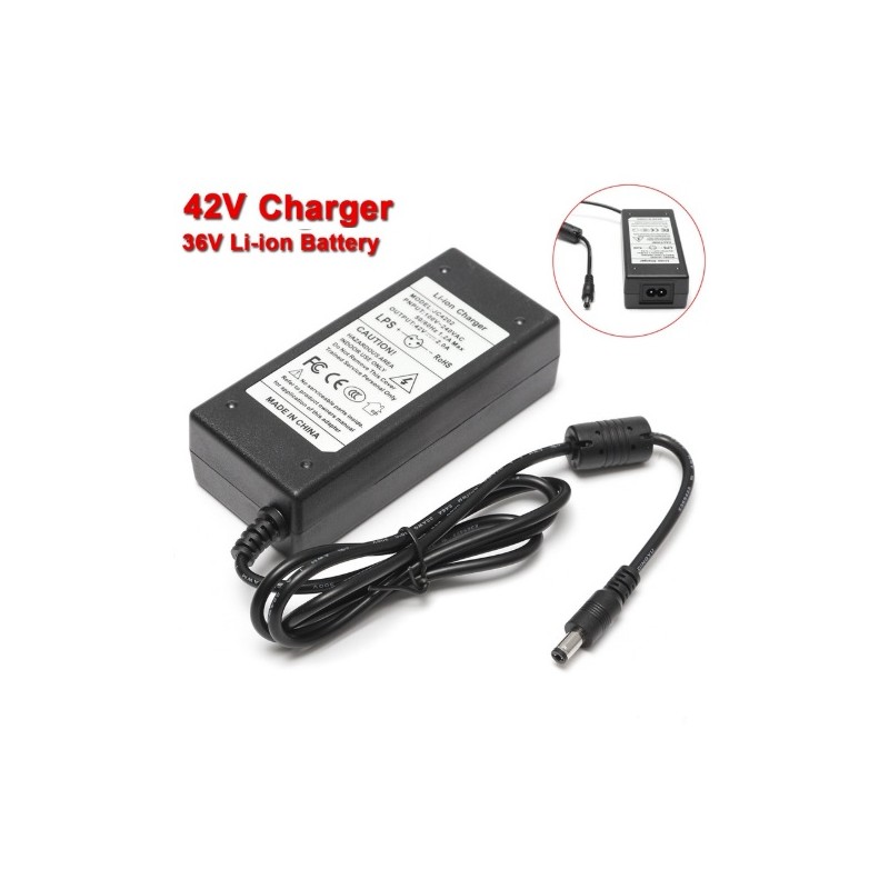 Cargador Patin Electrico 42v 2A Clavija de 5,5mm