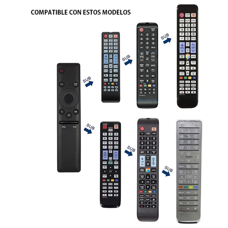 Mando A Distancia Compatible Smart TV Samsung 4K BN59-01259E TM1640 BN59-01259B BN59-01260A BN59-012