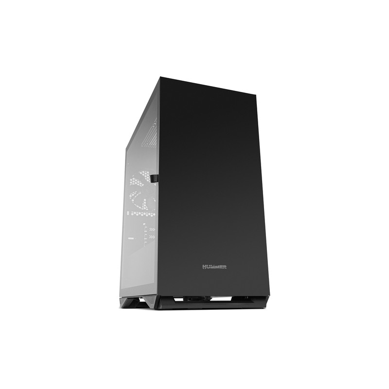 Caja Micro ATX NOX Hummer Zero Cristal Templado Negra