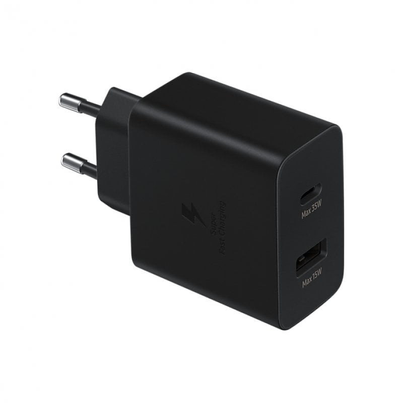 Cargador PD 2 Puertos USB/USB-C 35W Negro