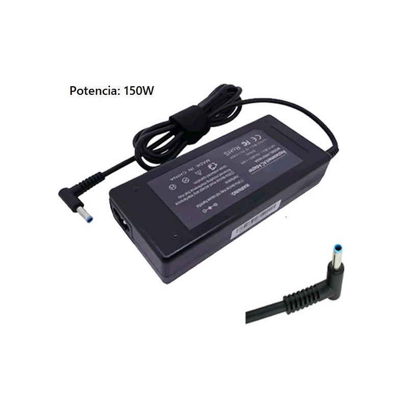 Cargador Portatil Compatible HP 19,5V 7,7A 4,5x3,0mm 