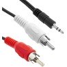 Cable Jack audio stereo a RCA 1m