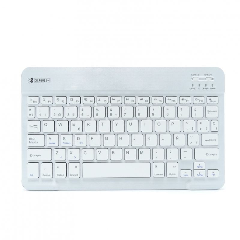 Teclado Bluetooth Subblim Blanco Sm0002 Smart Bt Grey - Bt 3.0