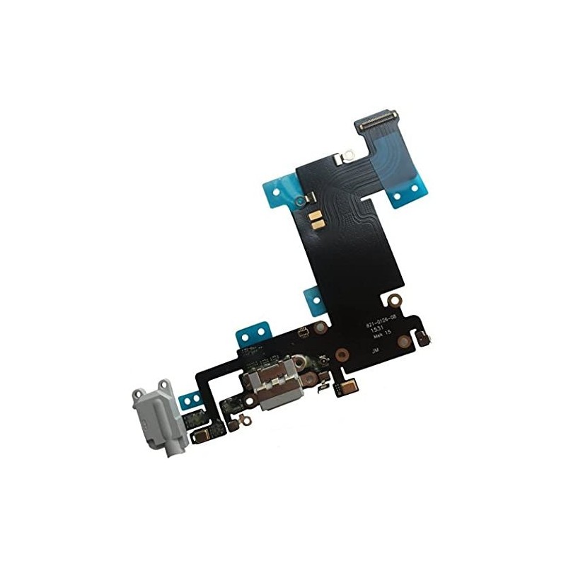 Flex Conector Carga Y Audio Jack Negro Para IPhone 6 Plus