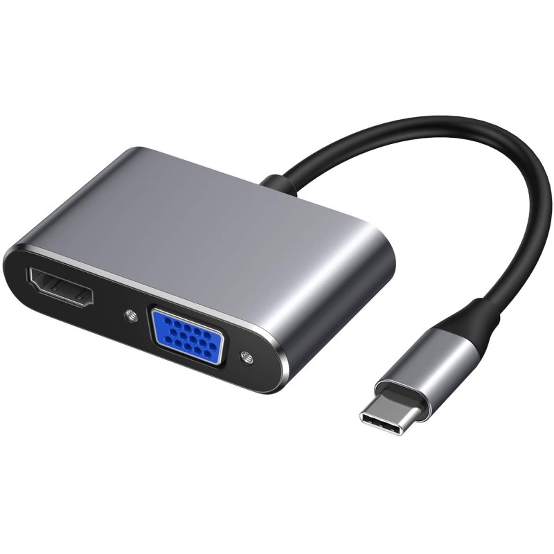 Adaptador USB-C a HDMI y VGA KREA WB3548