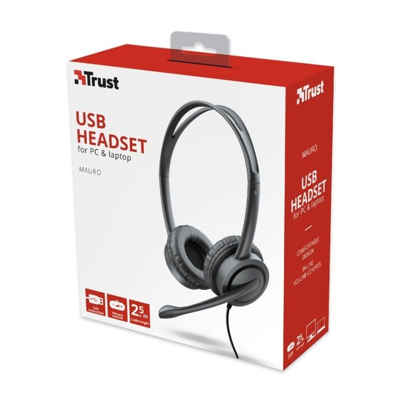 Trust Auriculares Con Microfono Mauro Usb 17591