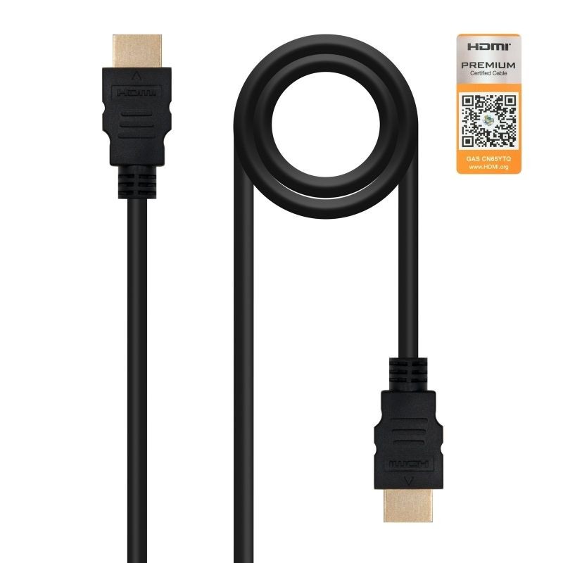 Cable HDMI v2,0 1,5m Calidad Premium HEC 4K@60HZ 18GBPS Nano Cable 