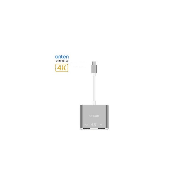 Adaptador USB-C a 2 HDMI ONTEN OTN-9175B