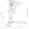 Soporte para 2 Monitores TooQ DB1802TN-B/ hasta 8kg