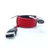 Cable Original USB Xiaomi SJV4110GL/ USB Macho - USB Tipo-C Macho/ 1m/ Rojo y Negro