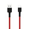 Cable Original USB Xiaomi SJV4110GL/ USB Macho - USB Tipo-C Macho/ 1m/ Rojo y Negro