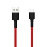Cable Original USB Xiaomi SJV4110GL/ USB Macho - USB Tipo-C Macho/ 1m/ Rojo y Negro