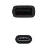 Cable USB 2.0 Nanocable 10.01.2400/ USB Tipo-C Macho - USB Hembra/ 15cm/ Negro