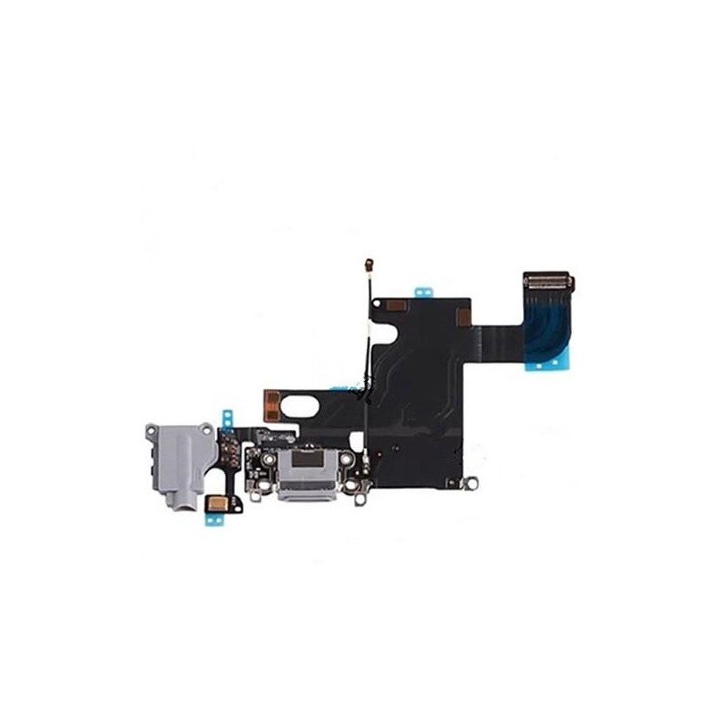 Flex Conector Carga Y  Audio Jack Negro Para IPhone 6s Original