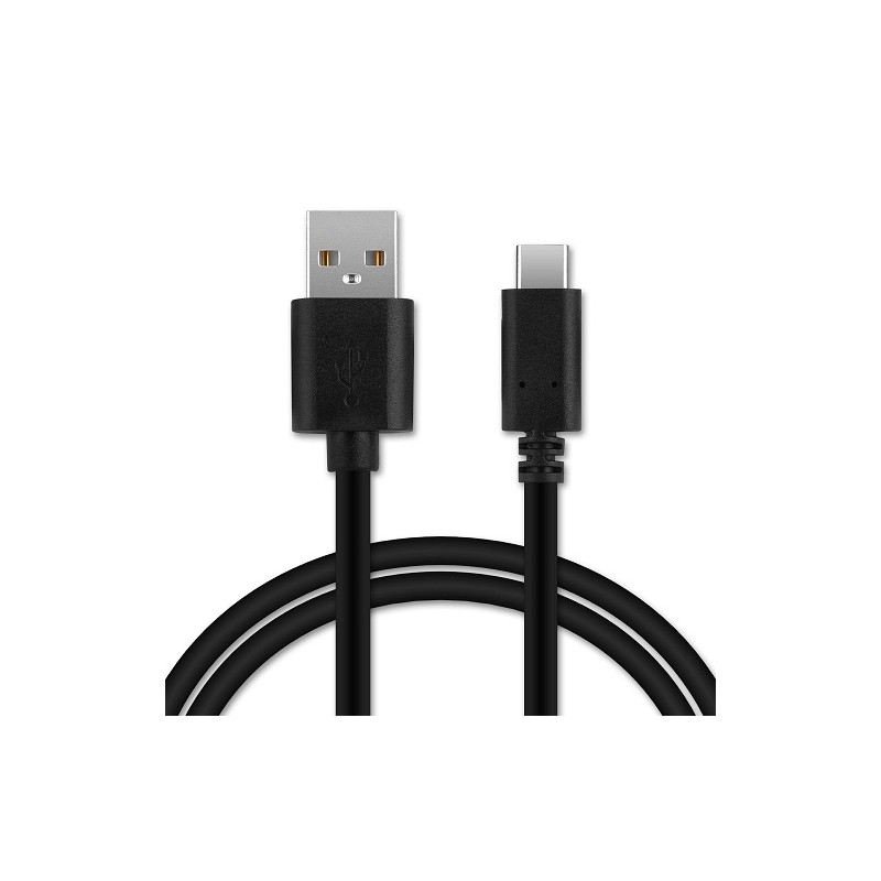 Cable USB Type C Carga y Datos Negro 1M