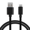 Cable USB Type C Carga y Datos Negro 1M