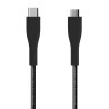 Cable USB 2.0 Aisens A107-0350/ USB Tipo-C Macho MicroUSB 1m Negro
