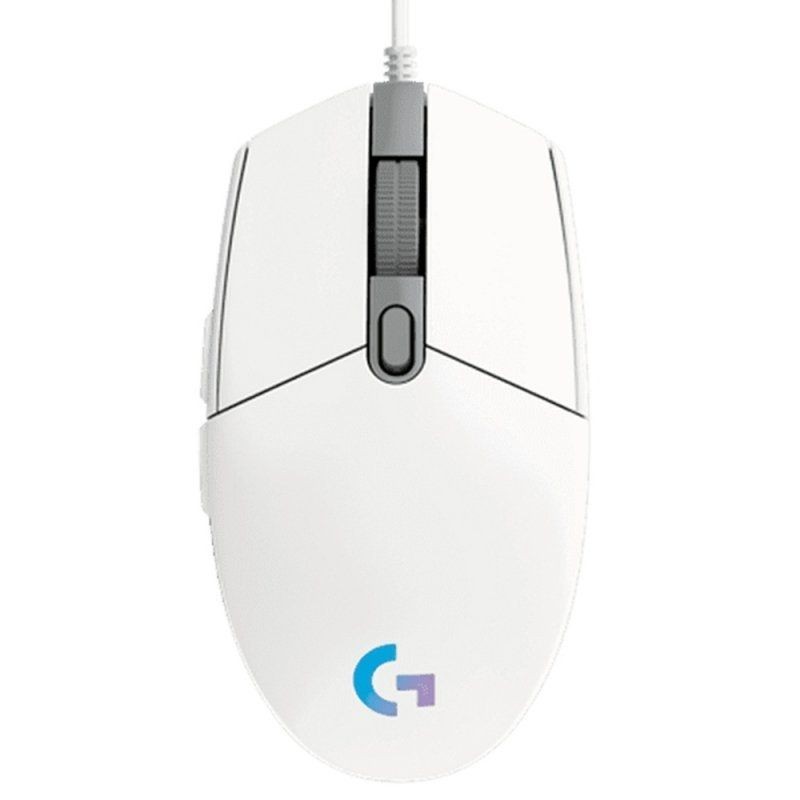 Ratón Gaming Logitech G102 Lightsync Hasta 8000 DPI Blanco