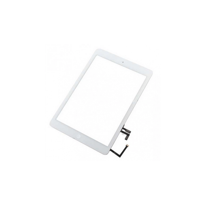 Pantalla táctil con flex bóton home para iPad Air A1474/A1475/A1476 iPad 5 A1822/A1823 blanca