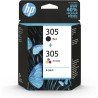 Tinta Original HP Pack 305 Color y Negro