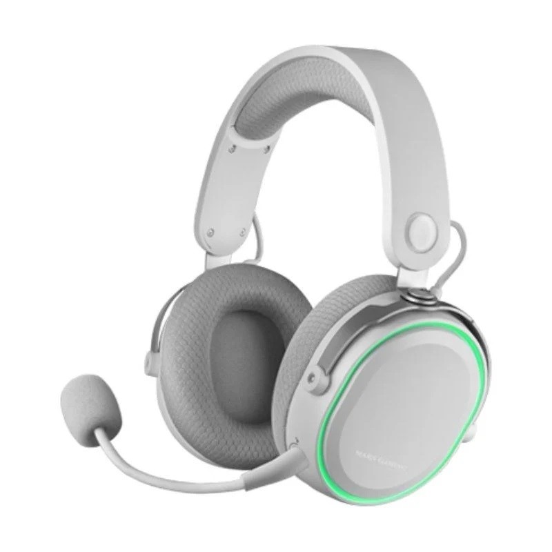 Auriculares Gaming con Micrófono Inalámbricos Mars Gaming MHW Jack 3.5 USB 2.0 Blancos