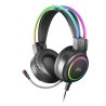 Auriculares Gaming con Micrófono Mars Gaming MHRGB Jack 3.5 Negros