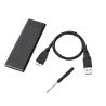 Caja Externa para Disco SSD M.2 SATA TooQ TQE-2281G USB 3.0 Sin tornillos
